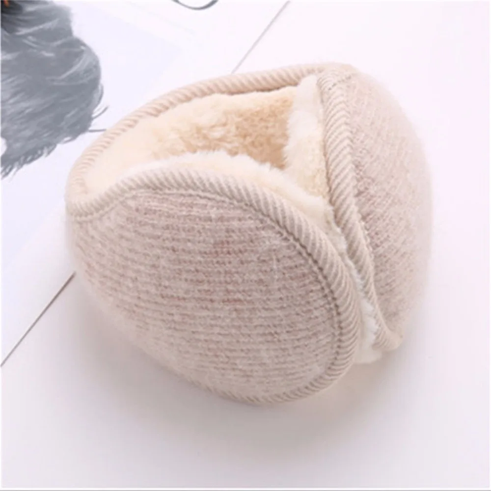 Fashion Men Women Winter Warm Solid Color Earmuffs Adjustable Ear Warmer Soft Ear Muffs Fleece Warmer Earmuff Casual Ear Warmer