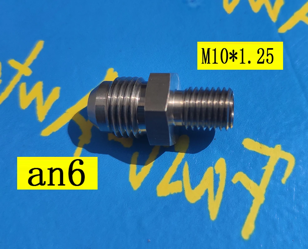 

stainless steel male M10 P1.25 M10 * 1.25 to an6 an-6 male adaptor Fitting