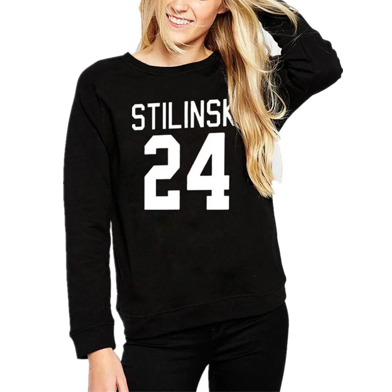 Letter Sweatshirt Autumn Casual Hoodies Women Harajuku Funny Hip Hop Street Sudaderas Mujer Wolf Stiles Stilinski Teen 24