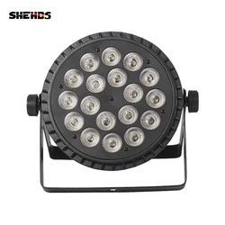 Shehds 8pcs aluminium legierung led flach par 18x12w rgbw/18x18w rgbwa uv led beleuchtung dmx512 disco profession elle bühne dj ausrüstung