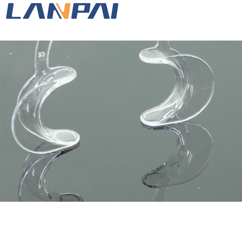 Lanpai 2pcs Dental Intraoral C-Shape  Avtoclave Mouth Opener  Lip Retractors  Dentistry Materials