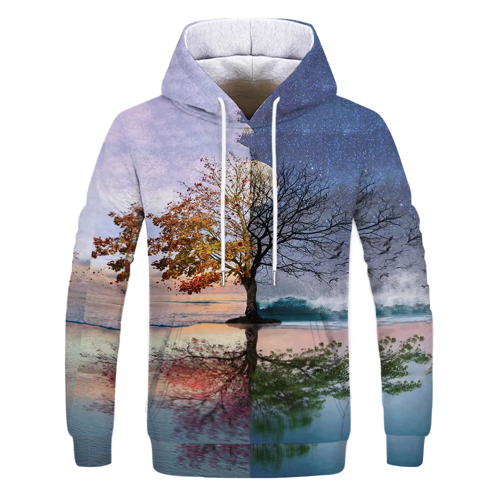 Photography Landscape 3D Printed Hoodie Men Women Fashion Autumn Hooded Pullovers Sweatshirt Male Oversized Streetwear Hoodies