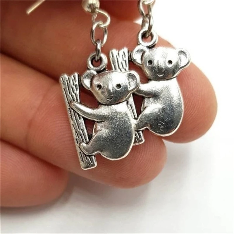 Koala Bear Earrings, Koala Gifts, Animal Earrings, Animal Jewellery, Koala Lover Gifts, Dangle Earrings, Animal Gifts