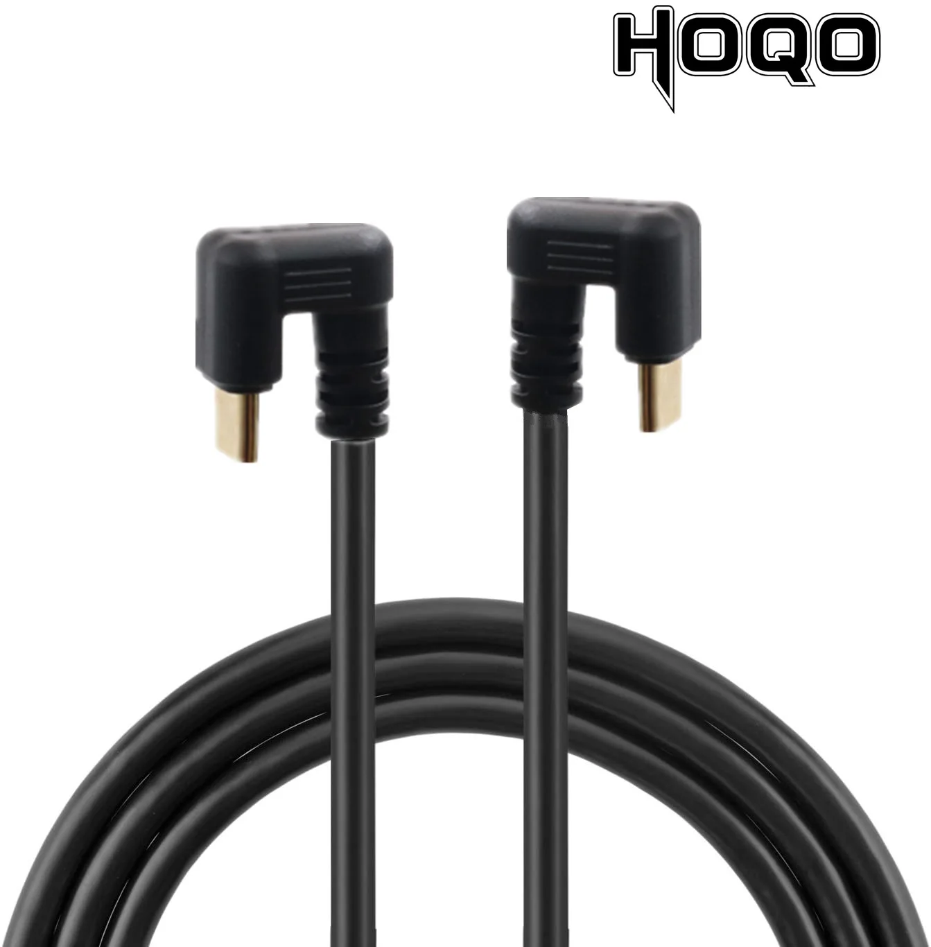 Hoqo – câble USB USB-C Gen2 4K 60Hz/type-c mâle/mâle avec Angle de 180 degrés, pour recharge et synchronisation de données, 3.1/180 °