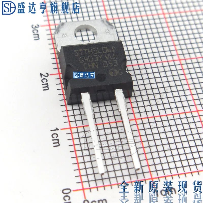 10Pcs/Lot STTH5L06D 5A 600V TO220-2 DIP Schottky Barrier Diode/ NEW Original In Stock