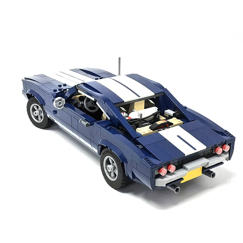 NEW MOC - 10265 Mustangs Modified Muscle Car and Pickup Truck MC68 Building Block Cars Bricks Assemble Model DIY Toys Gifts