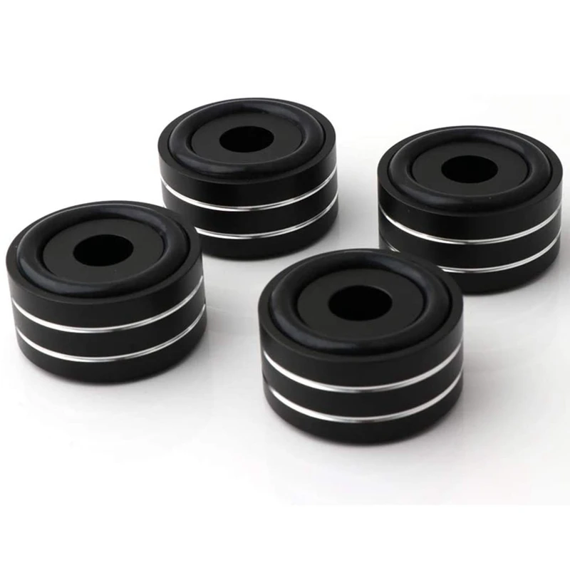 4個40X20Mmアルミハイファイアンプスピーカー分離スタンドターンテーブルdac足パッド