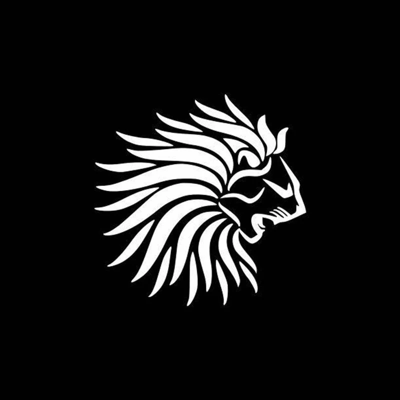 Black/White Lion Roar Vinyl Decal Rear Windshield Door Waterproof Hot Selling Car Window Stickers S994