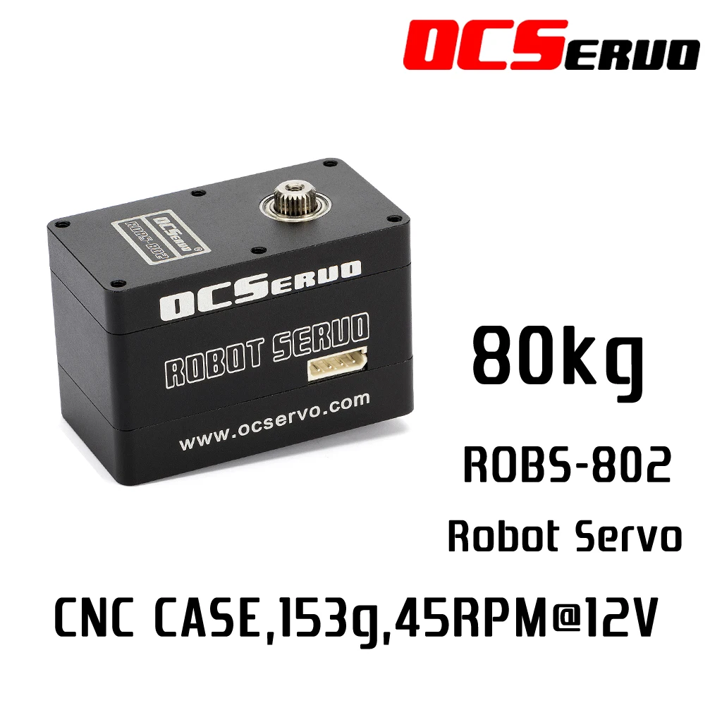 80kg.cm torque 153g UART Bus Robot Servo ROBS-802 For Robot DIY 485 Servo Serial Servo