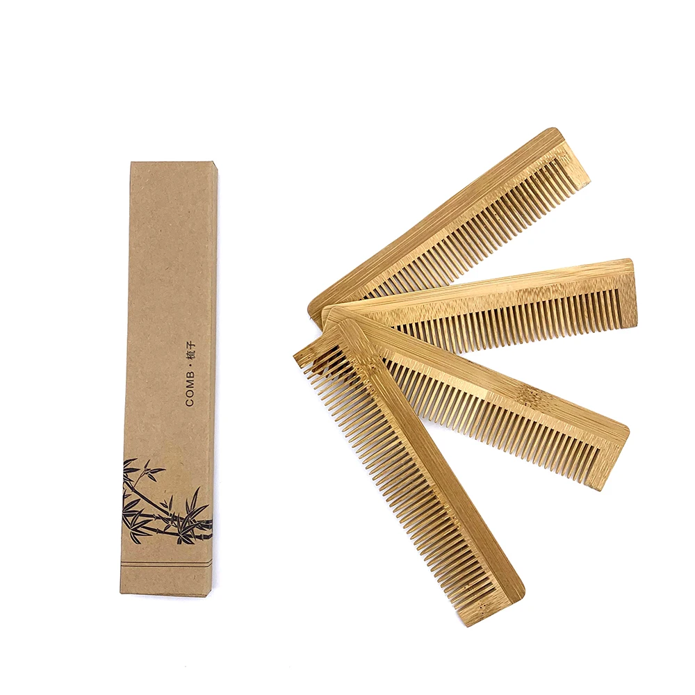 1PCS Naturel Eco Friendly Wooden Comb Bamboo Hair Brush Hair Care Beauty SPA Massager Wholesale Hair Care Comb