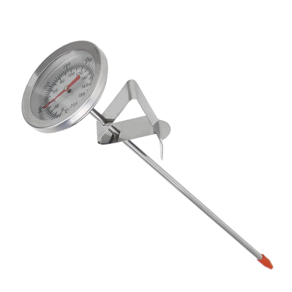 مقياس اللحوم والحليب والقهوة من الفولاذ المقاوم للصدأ 0 ~ 200 ℃   مسبار ميزان الحرارة أدوات المطبخ مقياس درجة حرارة الطبخ