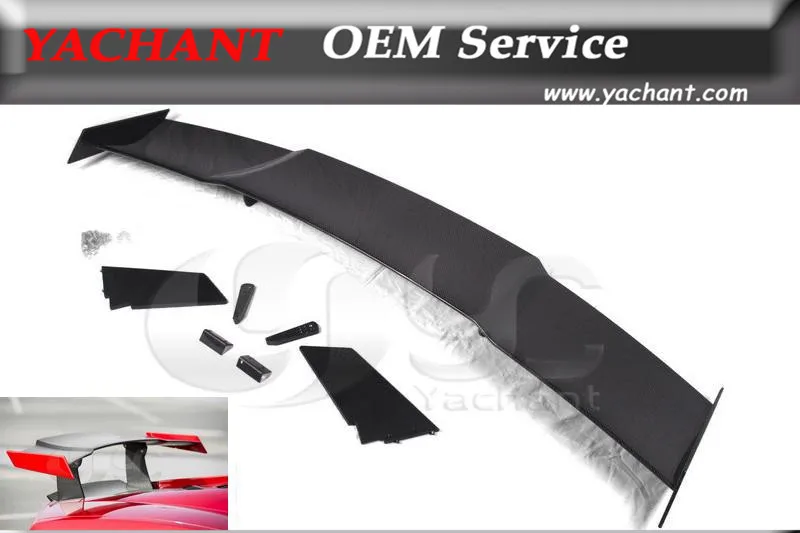 

Car-Styling Accessories Carbon Fiber Rear Spoiler Wing Fit For 2008-2012 Gallardo LP570-4 ST Style Spoiler GT Wing