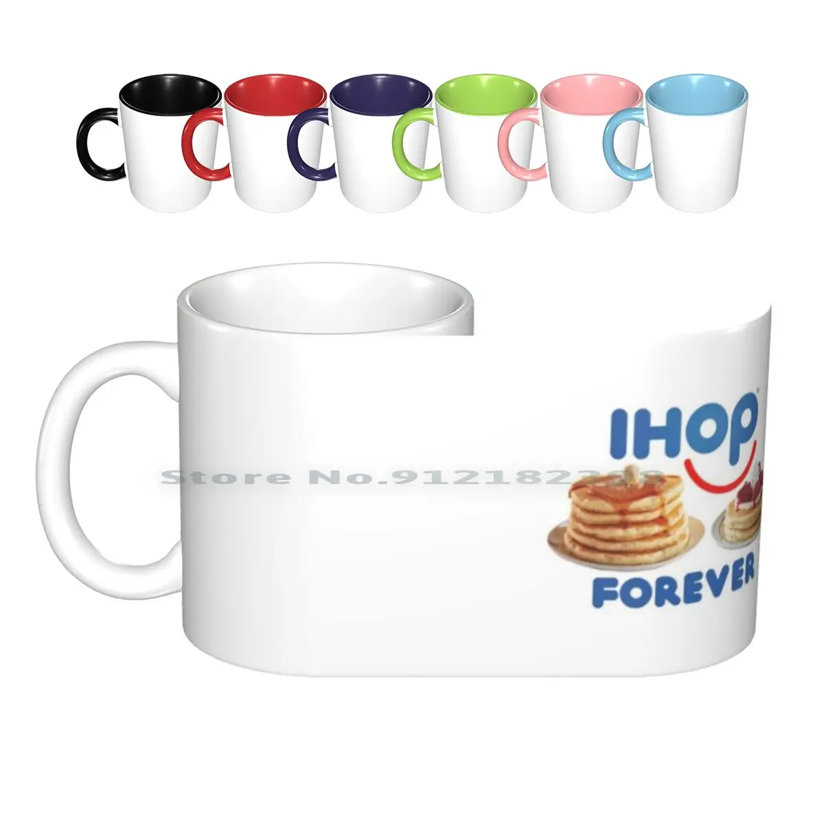 Ihop Forever Ceramic Mugs Coffee Cups Milk Tea Mug Ihop Ihob Sadness Pancakes Forever Love Tasty Never Forgotten Sad Not Ihob