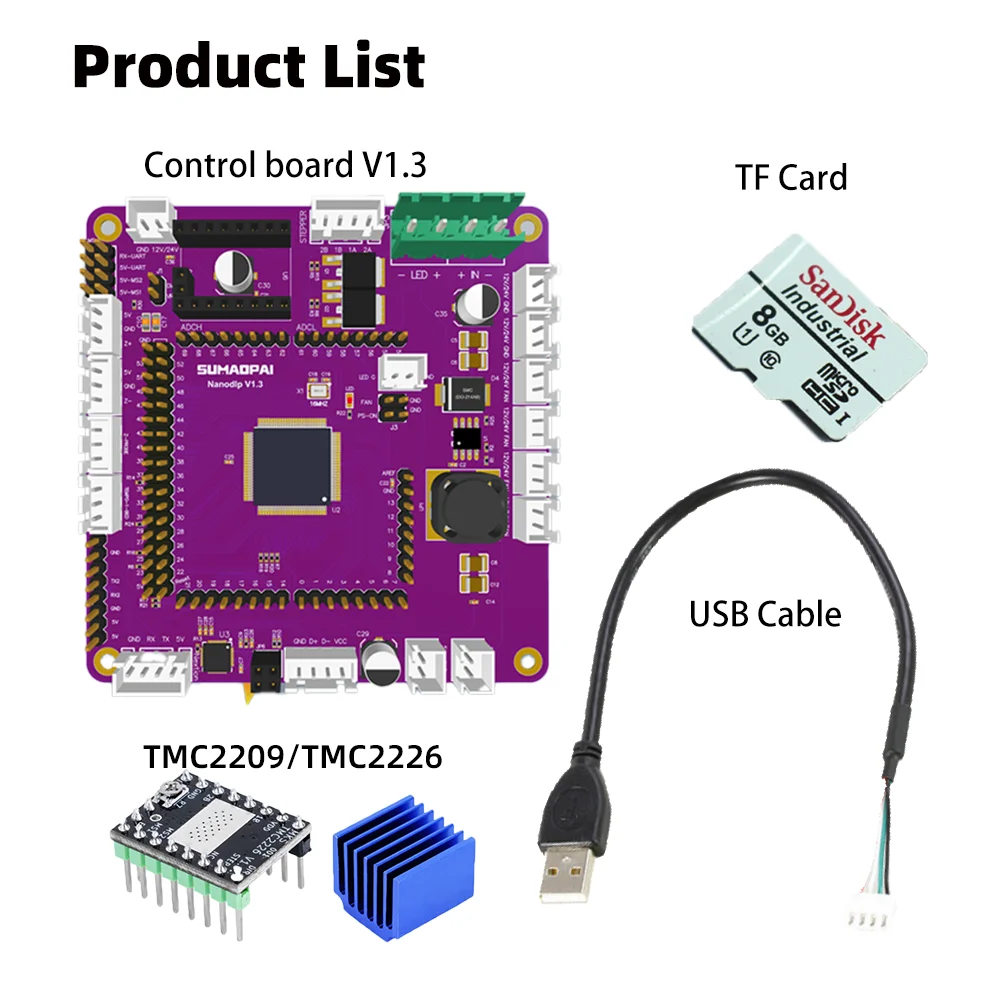 SUMAOPAI 3D Printer Solution Motherboard DLP/LCD Light Curing NANODLP System Official Control Board V1.3 Touch Version