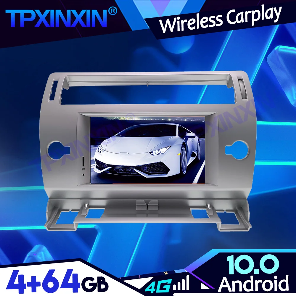 

IPS PX6 Carplay Android 13 4 + 64G для Citroen C4 Quatre Triumph 2004-2012, магнитофон, мультимедийный плеер, GPS, авторадио, головное устройство