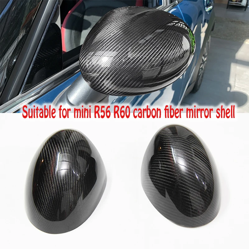 

Suitable for mini R56 R60 carbon fiber mirror shell R55 R57 R58 R59 Rear view mirror housing 2007-2016 Paste style mirror Cover