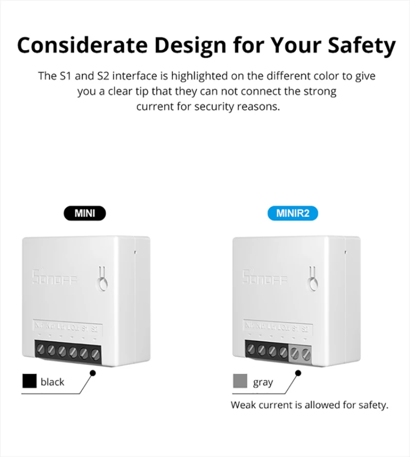 SONOFF Mini R2 DIY Wifi Smart Switch Timer Wireless Switches Smart Home Automation Compatible With Alexa Google Home eWelink App