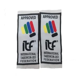 Etichetta emblemi Logo uniforme ITF per Kimono Taekwondo per uniforme