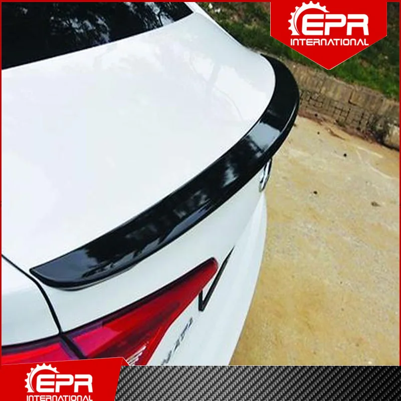 For Sonata LF 9th Carbon Fiber Spoiler Racing Part Tuning For Sonata LF Carbon Glossy  Wing Lip Trim Body Kit