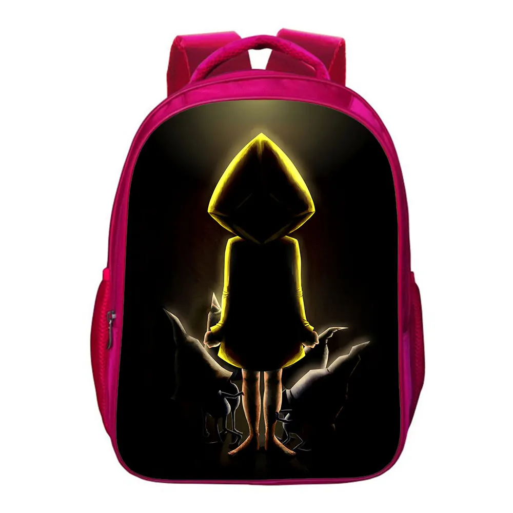 16 Inches Little Nightmares Horror Adventure Game Backpack kids gifts Teens School Bags Bookbag Cartoon Travel Casual Mochilas