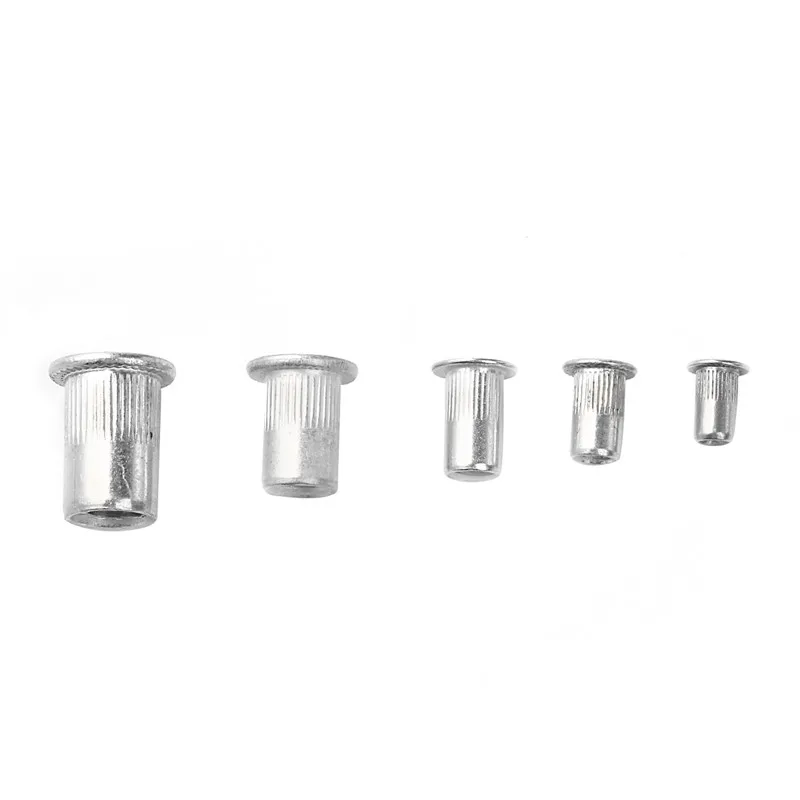150Pcs M3 M4 M5 M6 M8 Aluminum Alloy Rivnut Flat Head Threaded Rivet Insert Nutsert Cap Rivet Nut