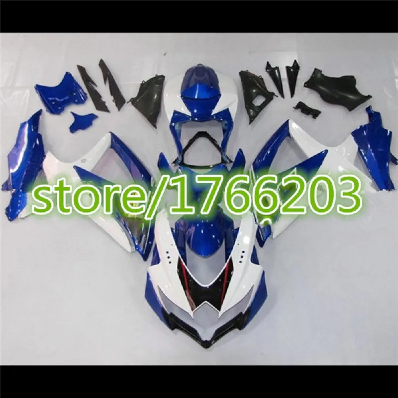 

Motorcycle Injection ABS Plastic Fairing Kits For Suzuki GSXR600-750 08-10 K8 Year 2008 2009 2010 blue white black Fairing