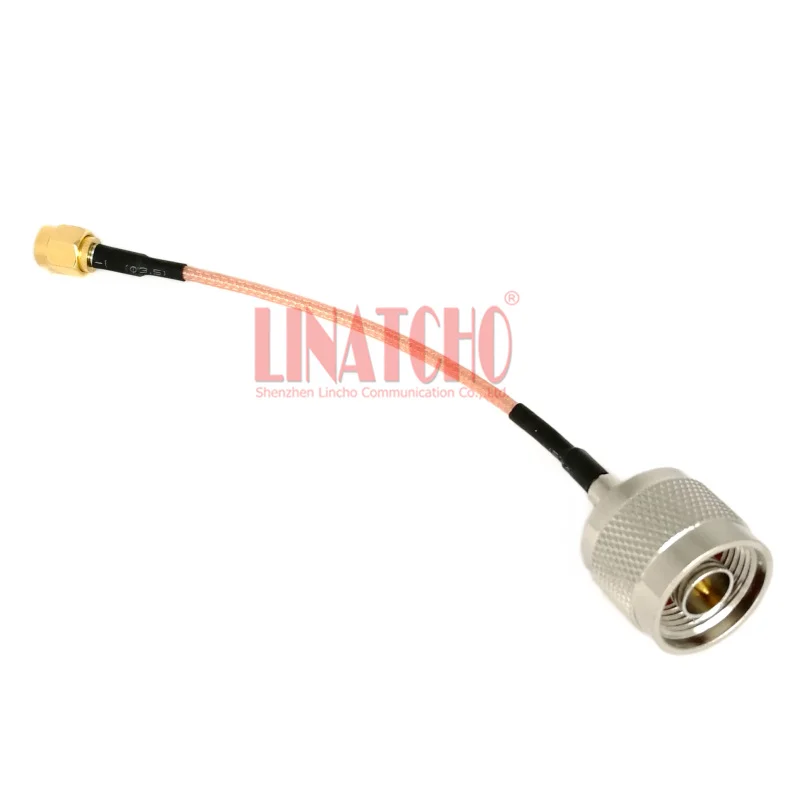 rf coaxial connector N male to RP SMA male 10cm RG316 jumper cable