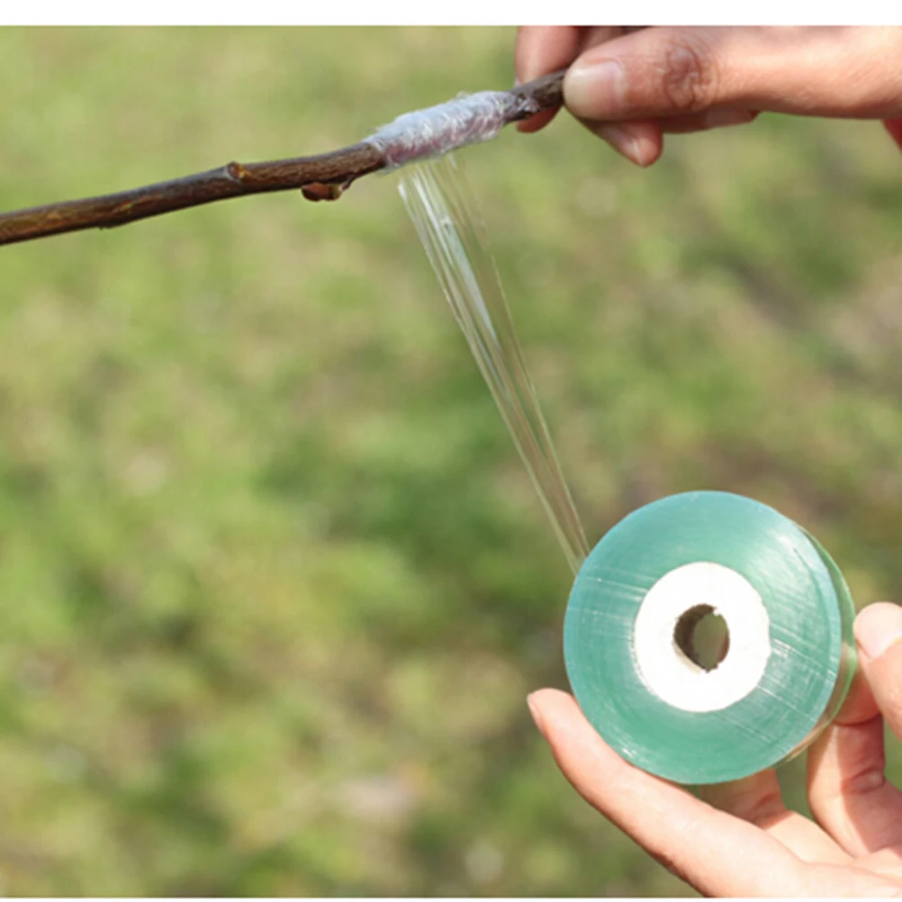 Cinta adhesiva de PVC para injertos de árboles frutales, cinta adhesiva para jardinería, grabado de ramas, 2CM x 100M / 1 rollo