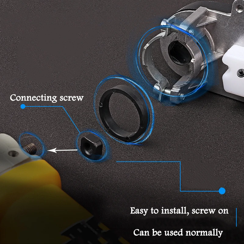 16 Inch Chainsaw Bracket Electric Saw Change M10+M14+M16 Angle Grinder Into Chain Saw Woodworking Power Tool Set
