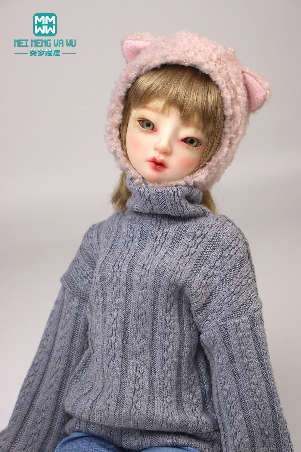 

Fits 1/6 BJD Doll Blyth Azone OB22 OB24 Doll Accessories Fashion ears fleece hat felt cap Toys Gift