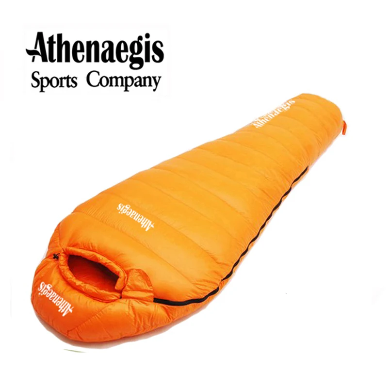 Athenaegis 1000G White Goose Down Filling Can Be Spliced Mummy Ultralight Sleeping Bag Saco De Dormir