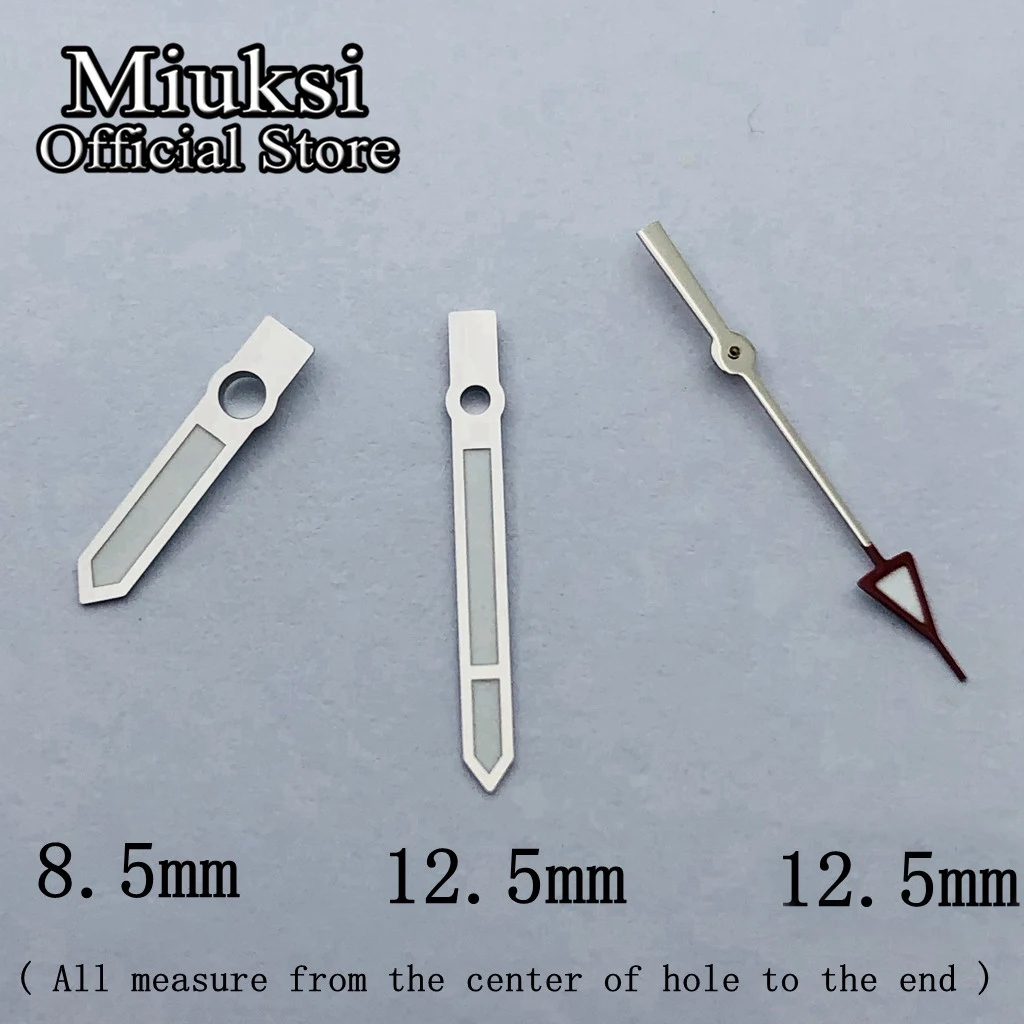Miuksi silber grau uhr hände grün leuchtende fit NH35 NH36 ETA2824 2836 Miyota8205 8215 821A Mingzhu DG2813 3804 PT5000movement – Detail 5