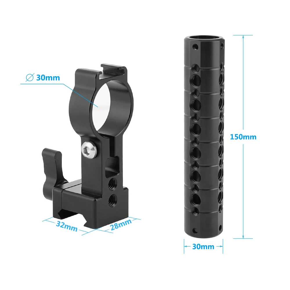 Maniglia per impugnatura per fotocamera Kayulin Maniglia per formaggio Nato con pattino freddo Maniglia superiore per fotocamera DSLR a sgancio rapido per accessori per studio fotografico