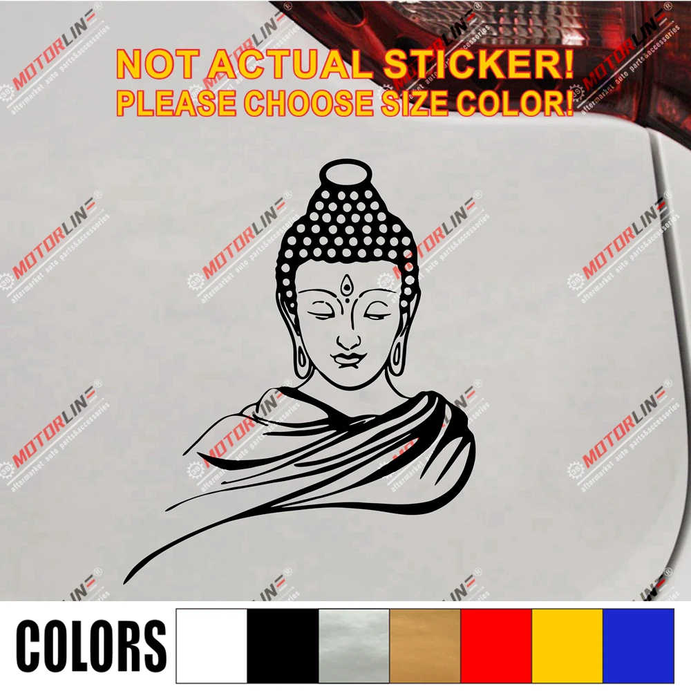 Buddha Buddhism Nepal India Decal Sticker Car Vinyl pick size color no bkgrd