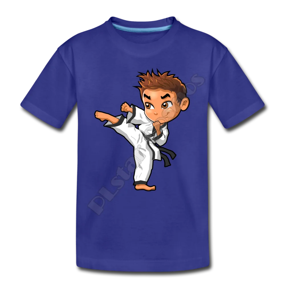 Karate Cartoon Kids T-Shirt 3D All Over Printed Kids t shirts Boy For Girl Funny Animal Summer Short Sleeve 01