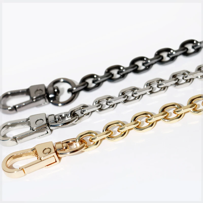 7.5mm Gold, Gun Black, Silver Replacement Purse Chain Shoulder Crossbody Strap for Small Handbag, Clutch Bags DIY O Chains