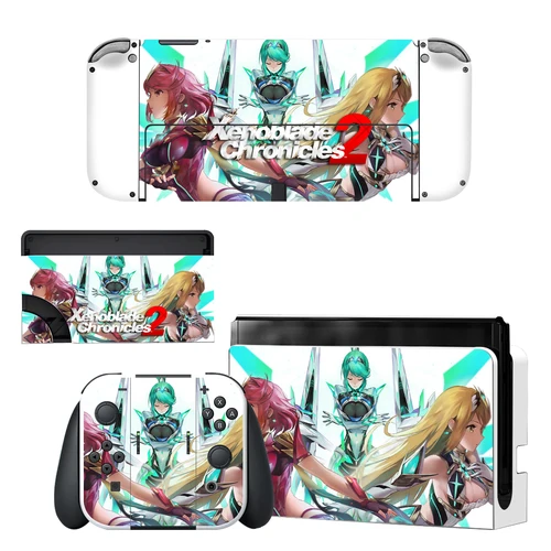 Xenoblade Chronicles Nintendoswitch pegatina de cubierta de piel para Nintendo Switch consola OLED Joy-con controlador Dock Skin vinilo