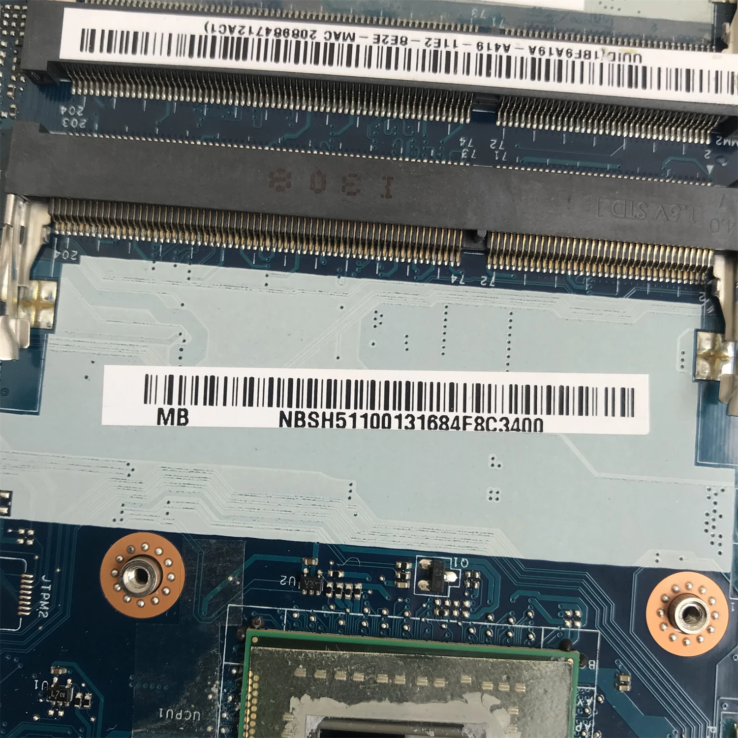 NBSH511001-placa base para portátil Acer ASPIRE One 756 V5-131, V5-171 Q1VZC, CPU Intel Celeron de doble núcleo, probado al 100%