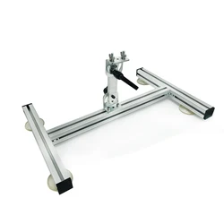 Diy atuador linear stands liga de alumínio ângulo passo ajustável suporte do motor com ventosa
