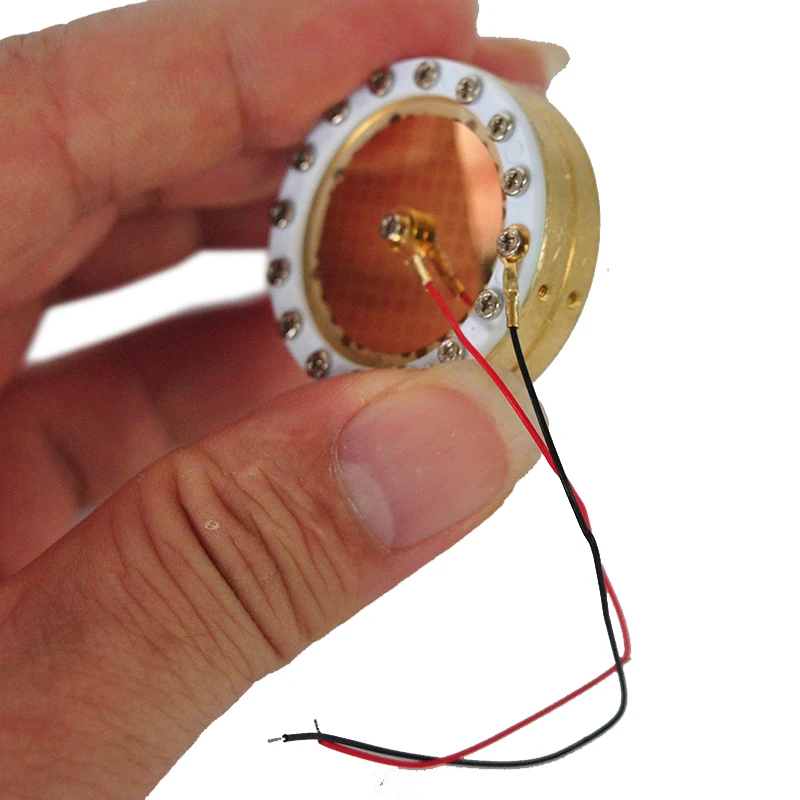 الجهد الذهبي 30-55 فولت Φ32 مللي متر 13.5 مللي متر الذهب كبير الحجاب الحاجز المكثف هيئة التصنيع العسكري الأساسية ميكروفون كبسولة لاستبدال الميكروفون DIY