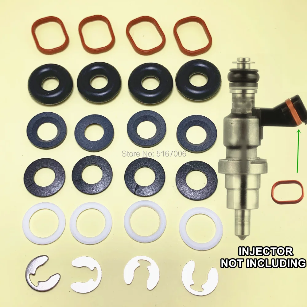 

Free Shipping 4sets Fuel Injector Repair Kit For Toyota Avensis RAV4 OPA 1AZFSE 2325028030 2320928030 23250 28070 (AY-RKG910)