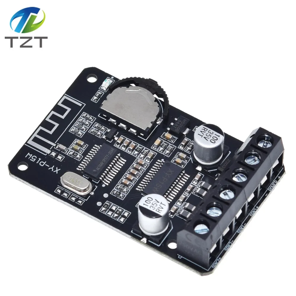 DIYTZT 1/3 Stück 10W/15W/20W Stereo Bluetooth Leistungsverstärker-Platine 12V/24V Hochleistungs-Digitalverstärkermodul XY-P15W – Detail 8