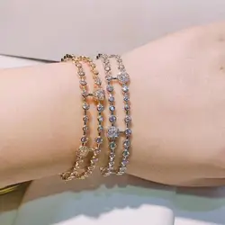 Luxury  Designer Top AccessoriesFashion Unique Jewel AAA Zircon MicPave Hand Bangle With Drop Shipping S0779