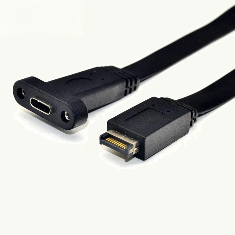 Удлинительный кабель с передней панелью USB 3,1 типа C, кабель типа E-USB 3,1 типа C, внутренний кабель адаптера, с панелью (50 см)