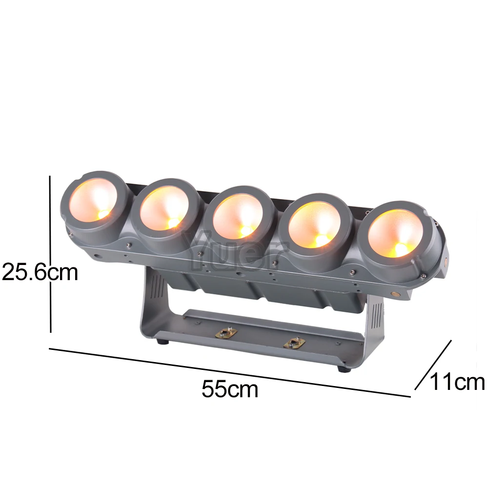 5x30W Waterproof LED COB-RGBA 4IN1 Matrix Bar Lights LED DMX512 Wash Outdoor Flood DJ Party Christmas Show Stage Night Light