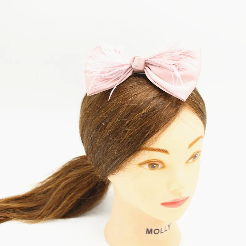 new fashion Women Girls  Hair Clip Bow hair clip Claws Solid Color Accessories Hairpin Large image 5