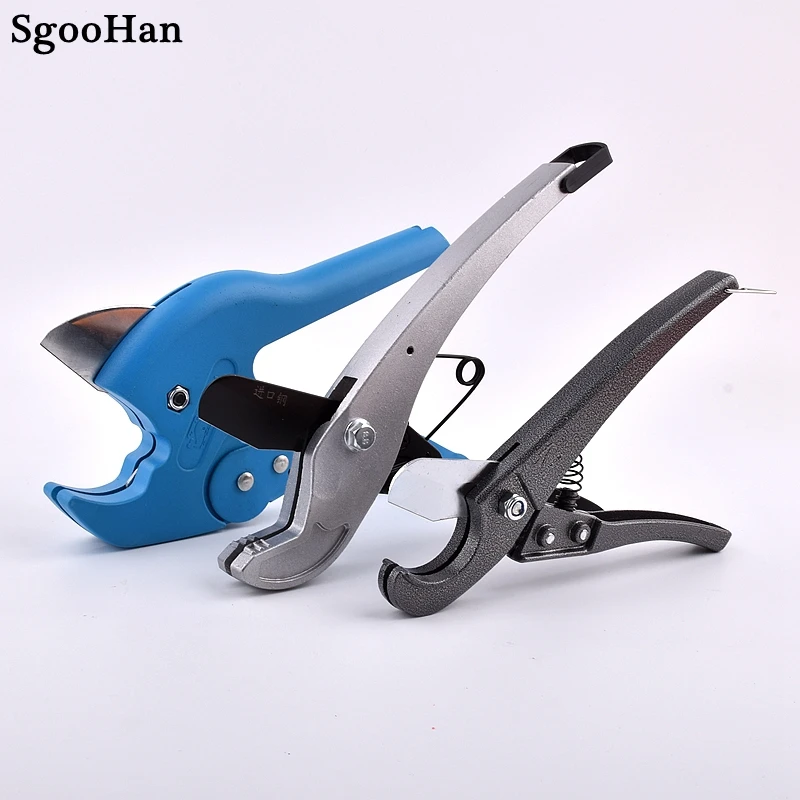 

PVC Pipe Cutter 16~40mm Aluminum Alloy Body Ratchet Scissors Steel Blade Up for Cutting Tube PVC/PPR Hose Cutting Hand Tools