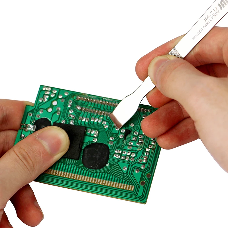 JAKEMY Phone Repair Tools Memory Metal Tin Scraping Knife Solder Paste Mixing Knife Spudger Pry Opening for iPhone Repair Tools