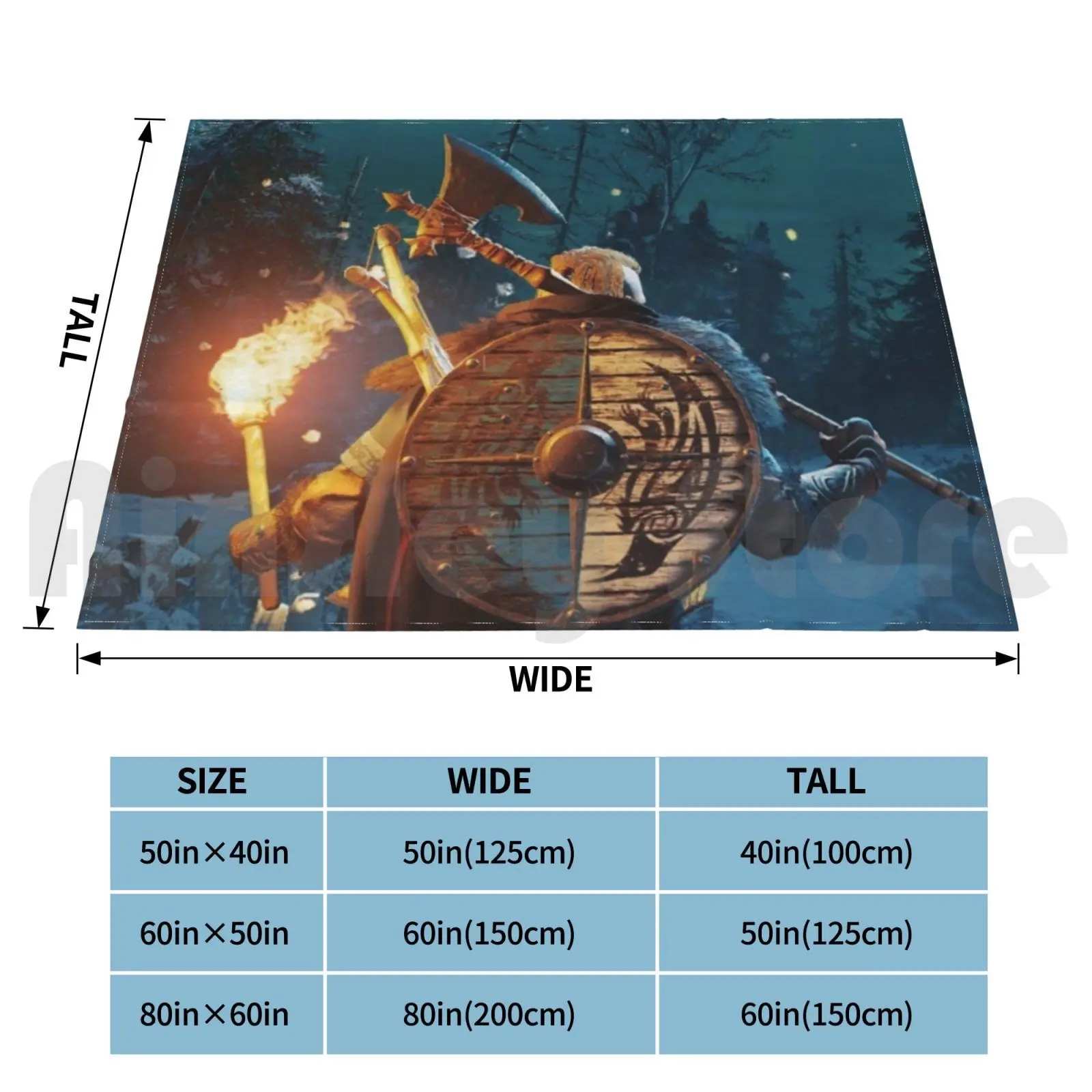 Valhalla Blanket Fashion Custom Assassins Vikings 2020 Creed Eivor Game