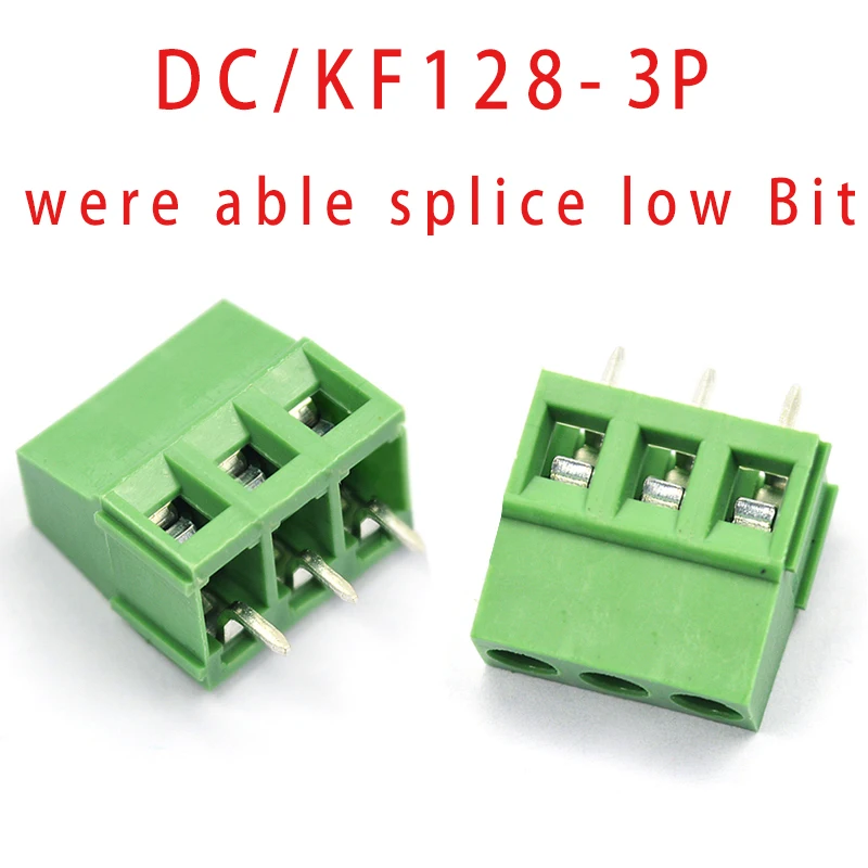 5 pièces KF128 3.81MM 2P 3P 4P 5P. .. Borne à vis PCB 20P, borne DC / KF128-2P / 3/4/5 / 14P pas 3.81MM peut être épissée